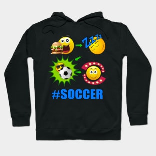 SOCCER! Lifestyle Sports Baller Futbol Football Hoodie